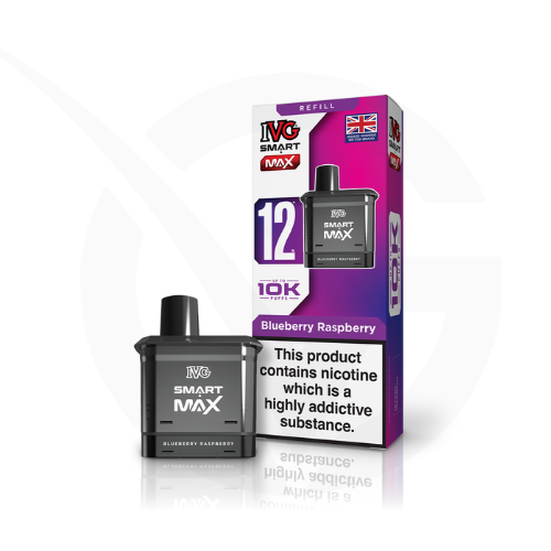 Blueberry Raspberry Prefilled Pods By IVG Smart Max + Refill Containers