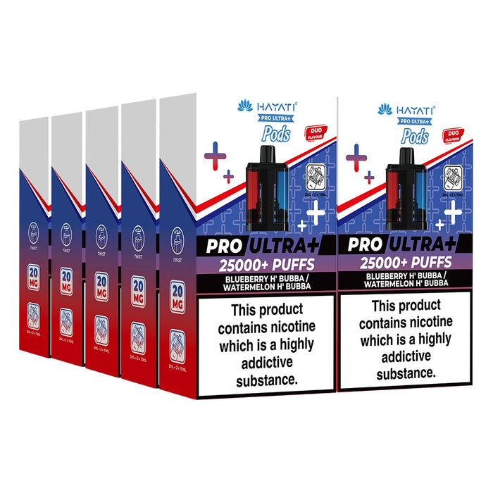 Hayati Pro Ultra Plus 25000 Puffs Pods Box of 5