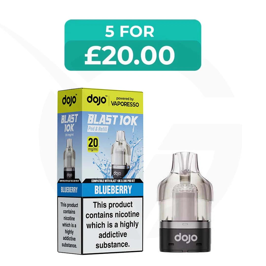 Vaporesso Dojo Blast 10k Pods - Refill Container Packs