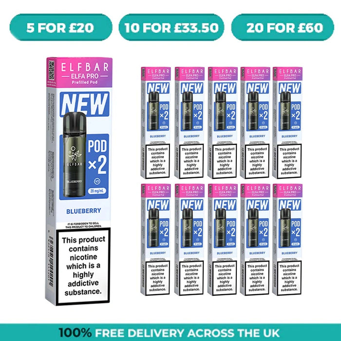Blueberry Elfa Pro Prefilled Pods by Elf Bar