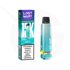 Blueberry Raspberry Ice Prefilled Pods by Lost Mary Nera15k + Refill Container