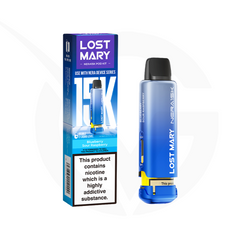 Blueberry Sour Raspberry Prefilled Pods by Lost Mary Nera15k + Refill Container
