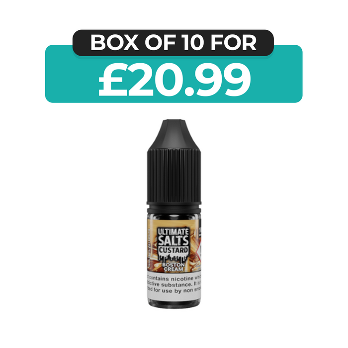 Boston Cream Custard 10ml Nic Salt E-Liquid by Ultimate Juice