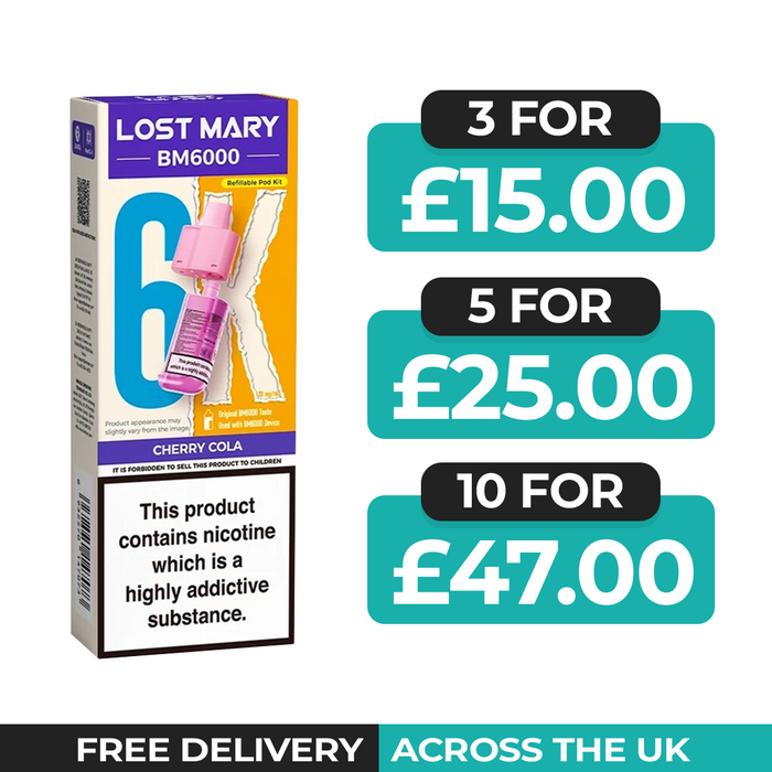 Lost Mary BM6000 Cherry Cola Prefilled Refill Pods