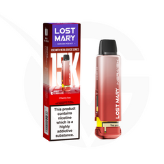 Cherry Ice Prefilled Pods by Lost Mary Nera15k + Refill Container