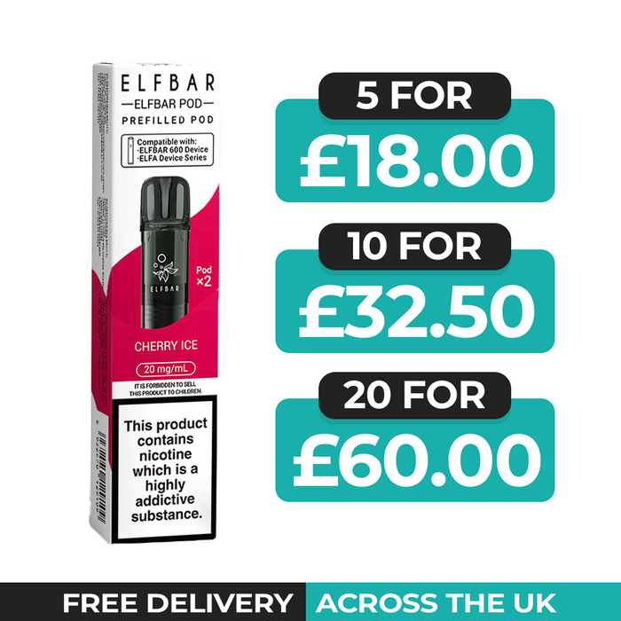 Elf Bar 600 Cherry Ice Preflled Pods