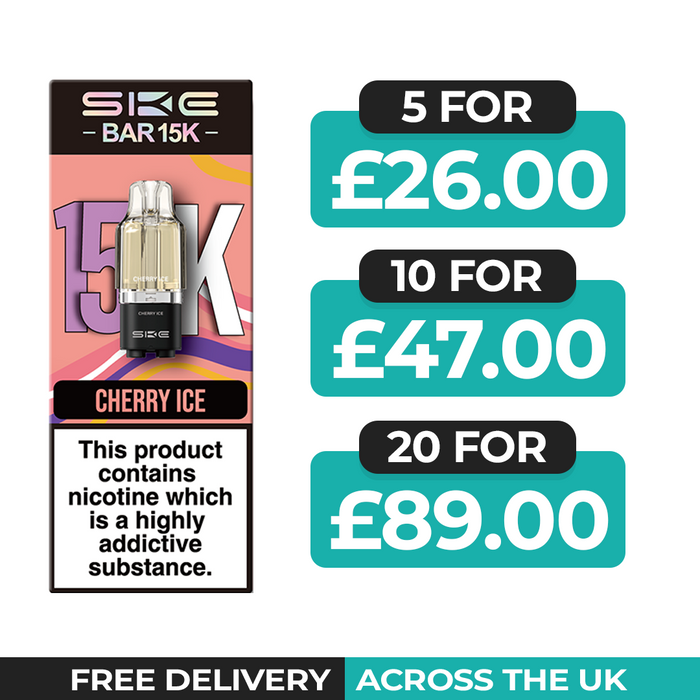 SKE Bar 15K Cherry Ice Refill Pods