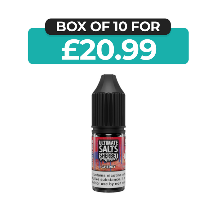Cherry Sherbet 10ml Nic Salt E-Liquid by Ultimate Juice