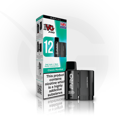 Classic Menthol Prefilled Pods By IVG Pro + Refill Containers