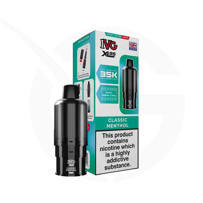 Classic Menthol IVG XL 35k Refill Pods