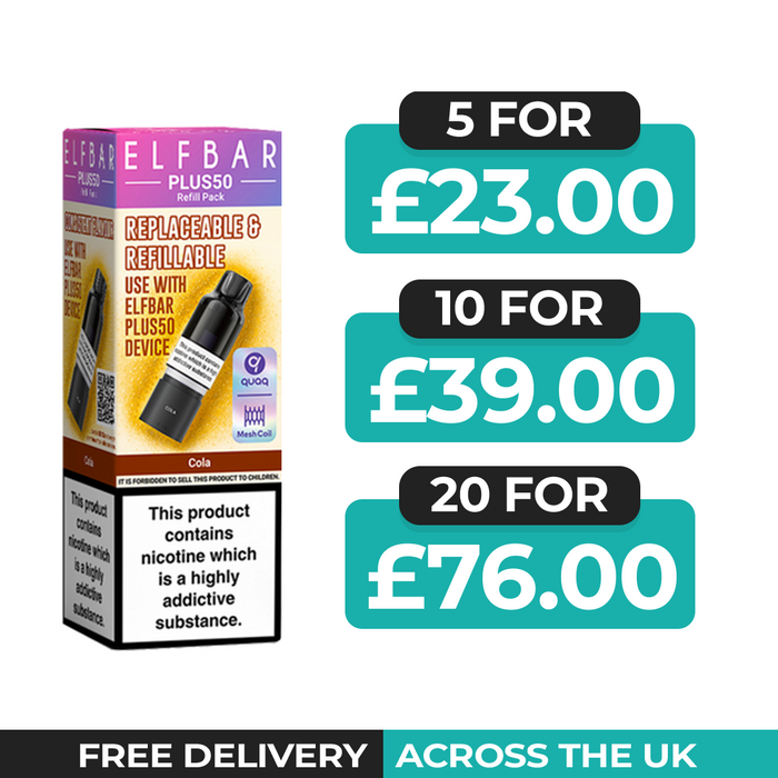 Elf Bar Plus 50 Cola Refill Pods