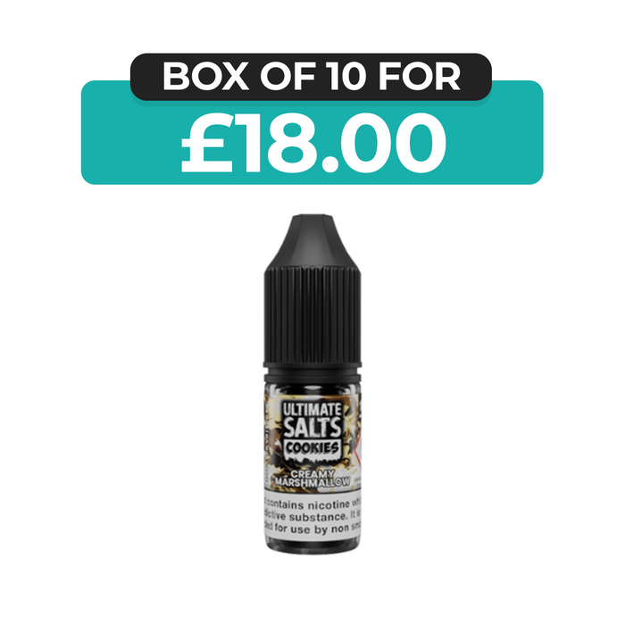 Creamy Marshmallow Cookies 10ml Nic Salt E-Liquid by Ultimate Juice
