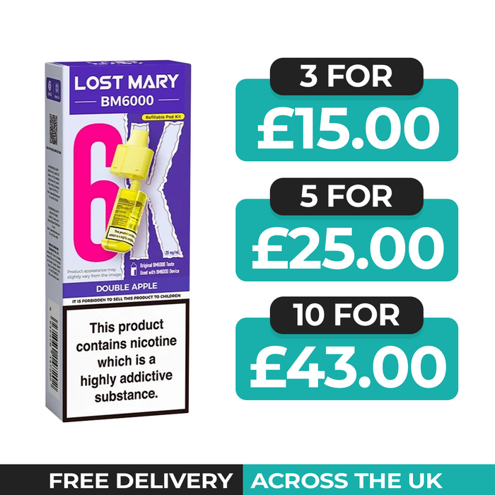 Lost Mary BM6000 Double Apple Prefilled Refill Pods