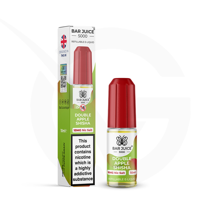 Double Apple Shisha Nic Salt E-Liquid By Bar Juice 5000