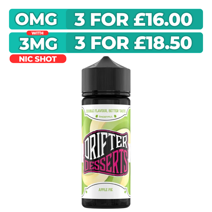 Drifter Bar Juice Apple Pie 100ml Shortfill E-Liquid