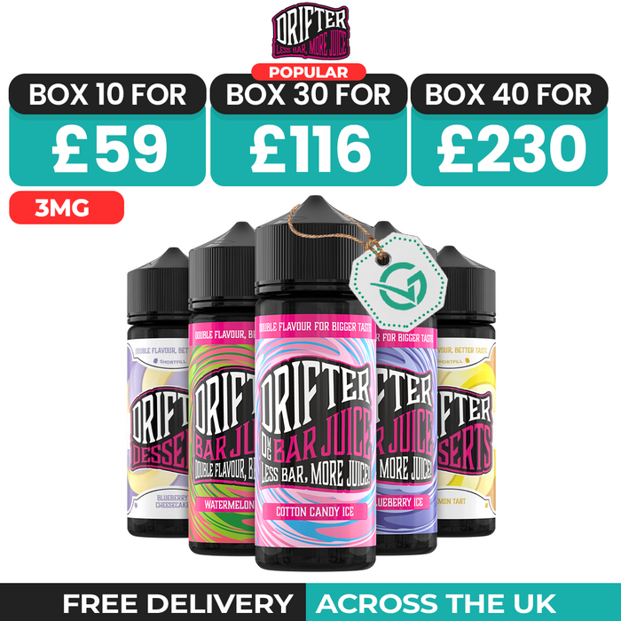 Drifter Bar Juice 100ml Shortfill - Box of 10, 20, 40 & 50