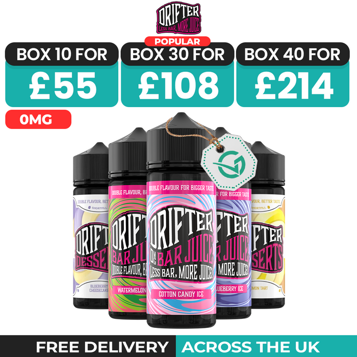 Drifter Bar Juice 100ml Shortfill - Box of 10, 20, 40 & 50
