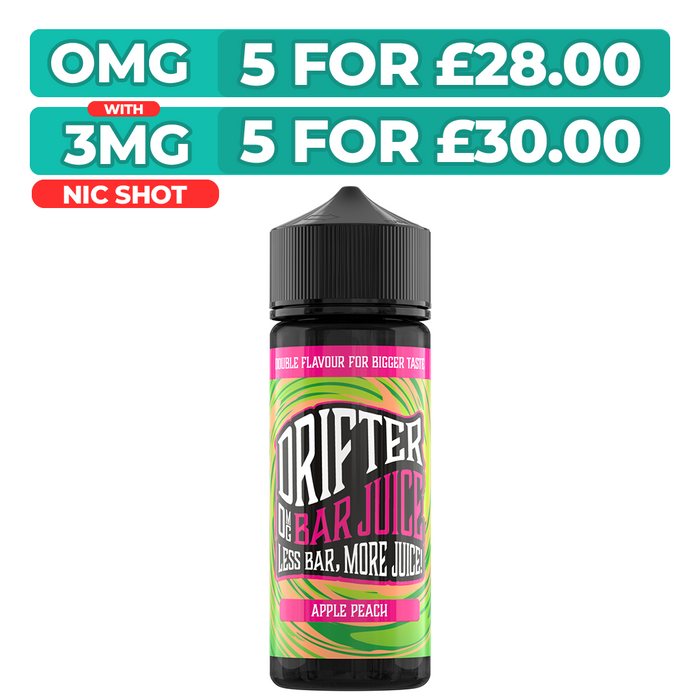Drifter Bar Juice Apple Peach 100ml Shortfill E-Liquid