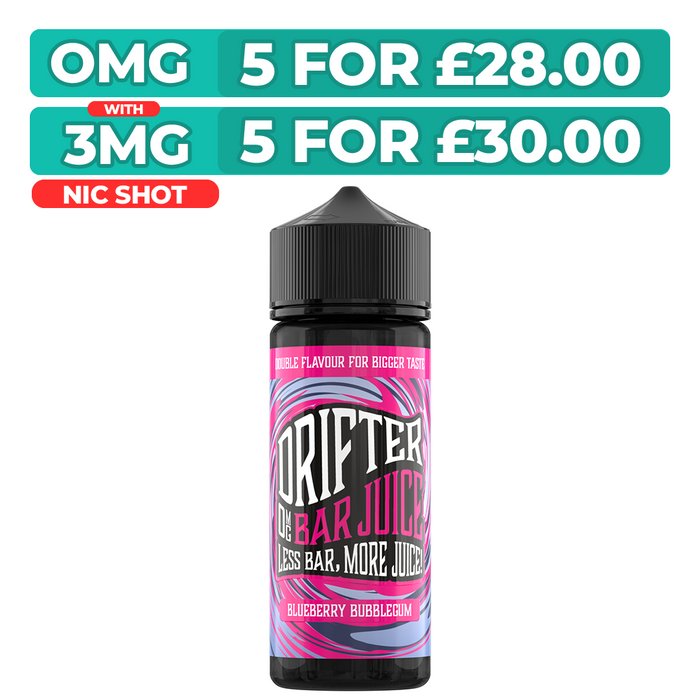 Drifter Bar Juice Blueberry BG 100ml Shortfill E-Liquid