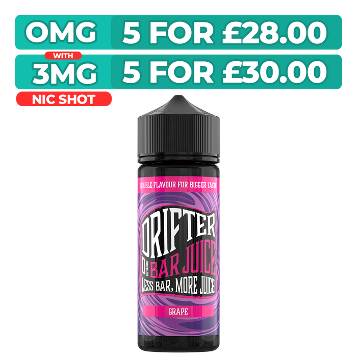 Drifter Bar Juice Grape 100ml Shortfill E-Liquid