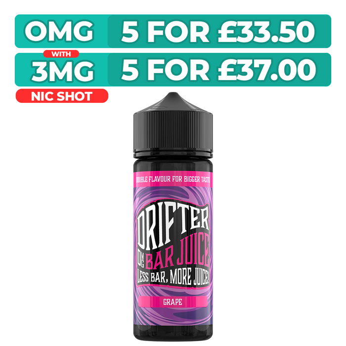 Drifter Bar Juice Grape 100ml Shortfill E-Liquid
