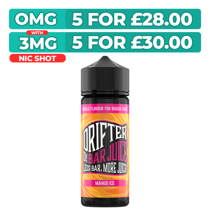 Drifter Bar Juice Mango Ice 100ml Shortfill E-Liquid