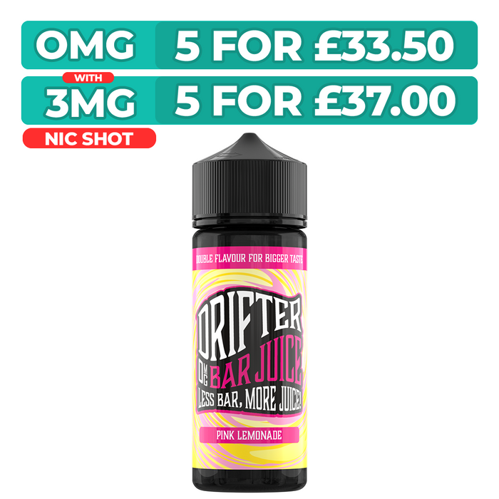 Drifter Bar Juice Pink Lemonade 100ml Shortfill E-Liquid