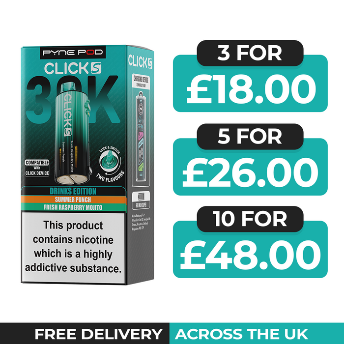 Pyne Pod Click S 30K Drinks Edition Refill Pods