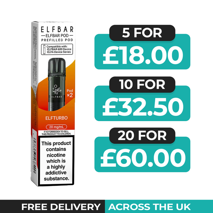 Elf Bar 600 Elfturbo Preflled Pods