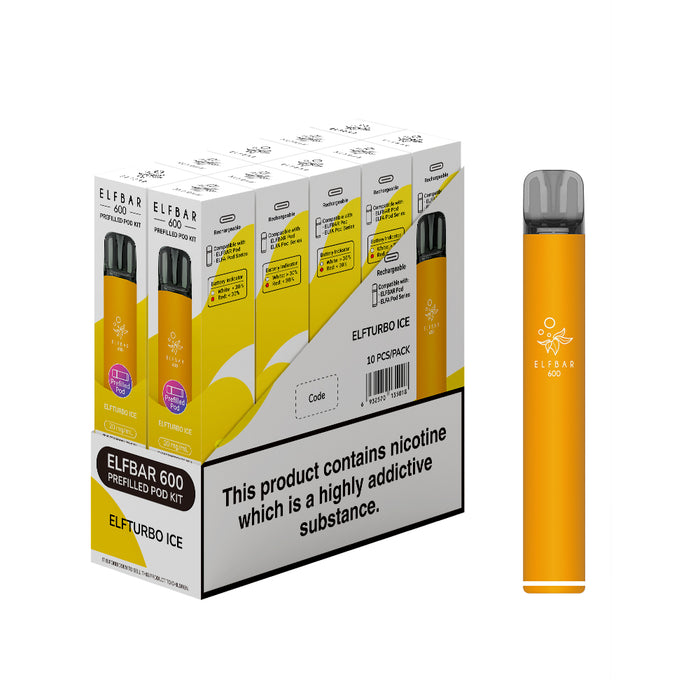 Elf Bar 600 Prefilled Pod Kit - Box of 10