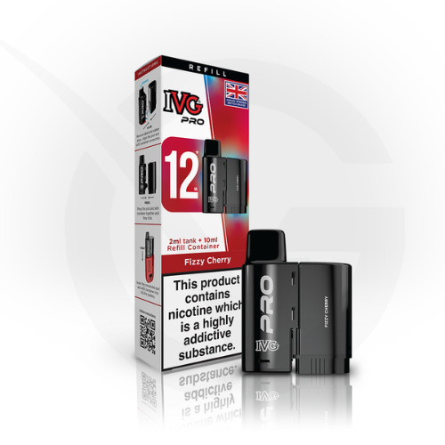 Fizzy Cherry Prefilled Pods By IVG Pro + Refill Containers