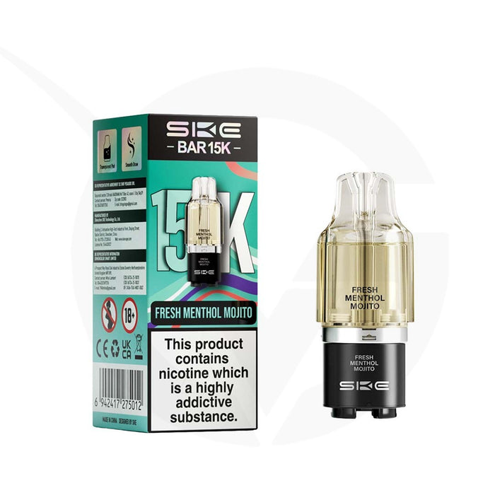 SKE Bar 15K Fresh Menthol Mojito Refill Pods