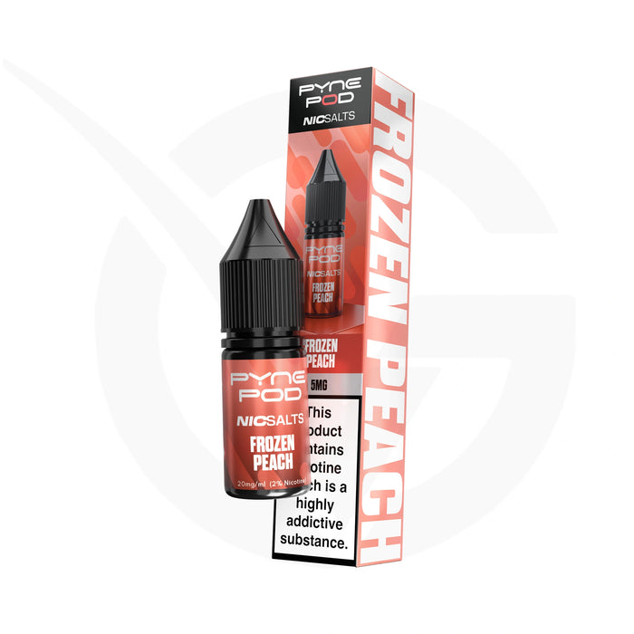 Frozen Peach Nic Salt E-Liquid by Pyne Pod