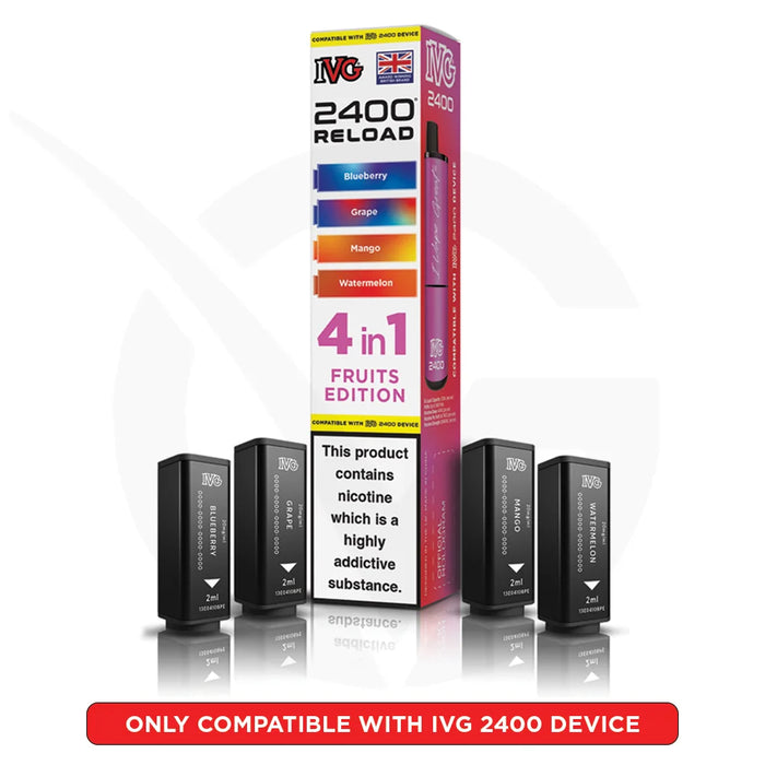 Fruits Edition IVG 2400 4-in-1 Reload Prefilled Pods