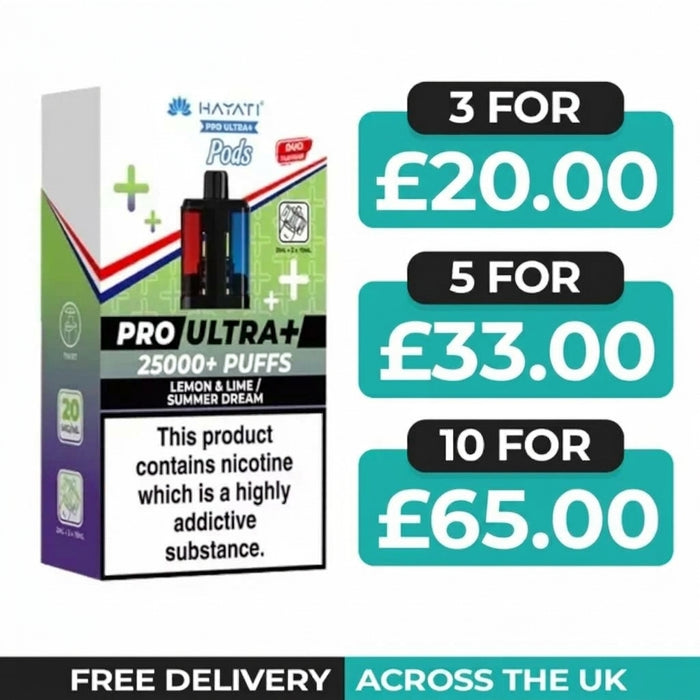 Hayati Pro Ultra Plus 25000 Lemon Lime & Summer Dream Refill Pods