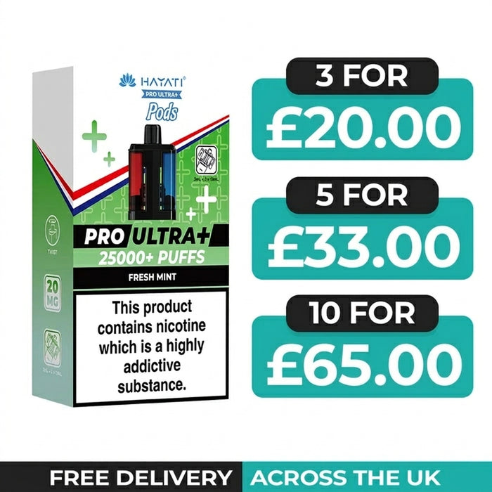 Hayati Pro Ultra Plus 25000 Fresh Mint Refill Pods