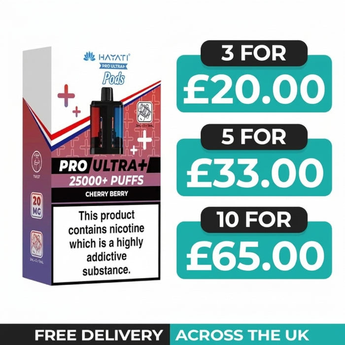 Hayati Pro Ultra Plus 25000 Cherry Berry Refill Pods