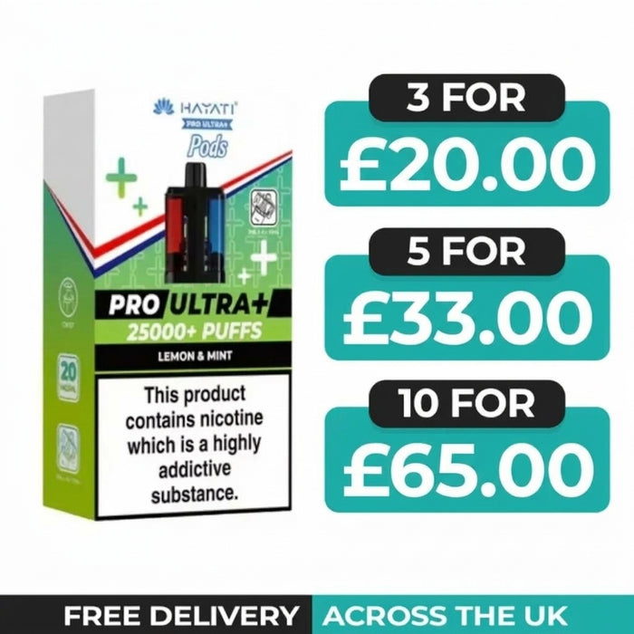 Hayati Pro Ultra Plus 25000 Lemon & Mint Refill Pods