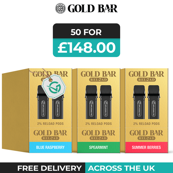 Gold Bar Vape Box of 10 & 20