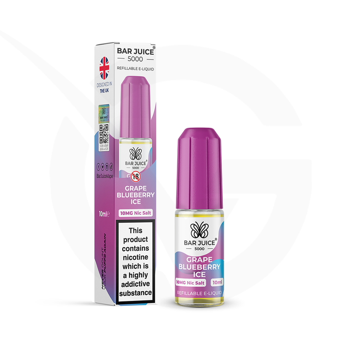 Grape Blueberry Ice Nic Salt E-Liquid By Bar Juice 5000