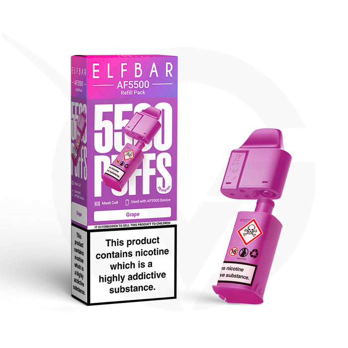 Grape Elf Bar AF5500 Refill Pods
