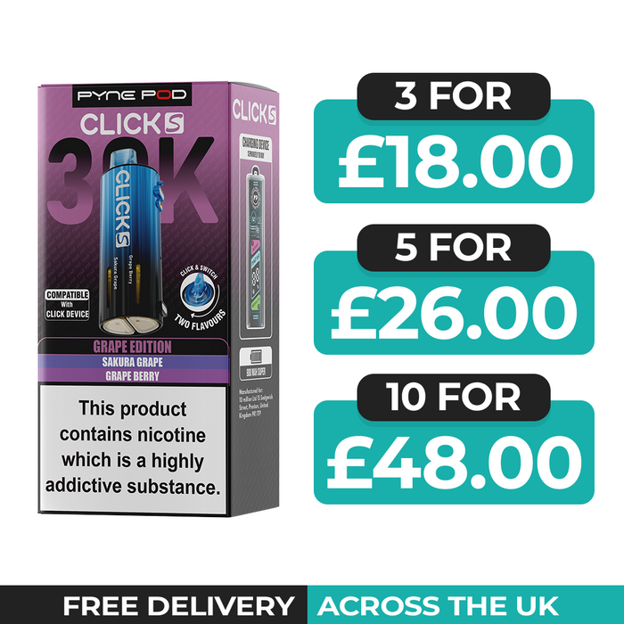 Pyne Pod Click S 30K Grape Edition Refill Pods