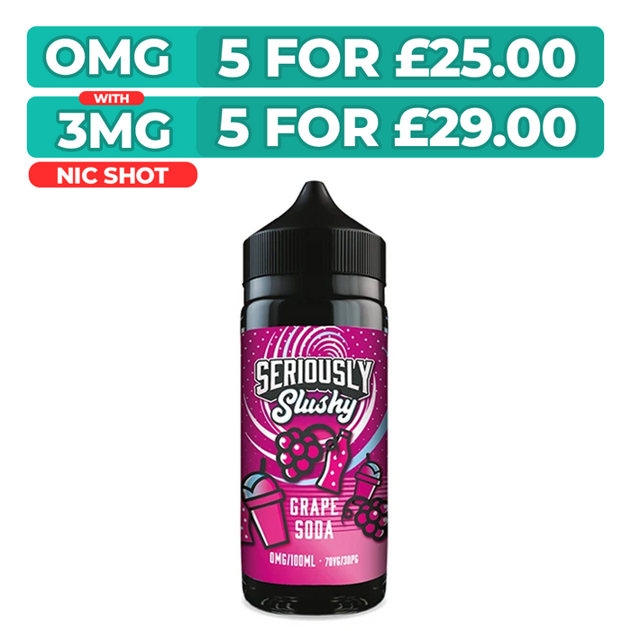 Doozy Seriously Slushy Grape Soda 100ml Shortfill E-Liquid