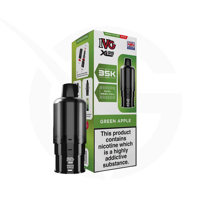 Green Apple IVG XL 35 Refill Pods