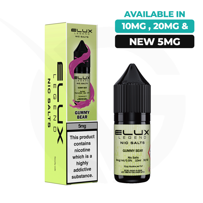 Gummy Bear 10ml Nic Salt E-Liquid by Elux Legend