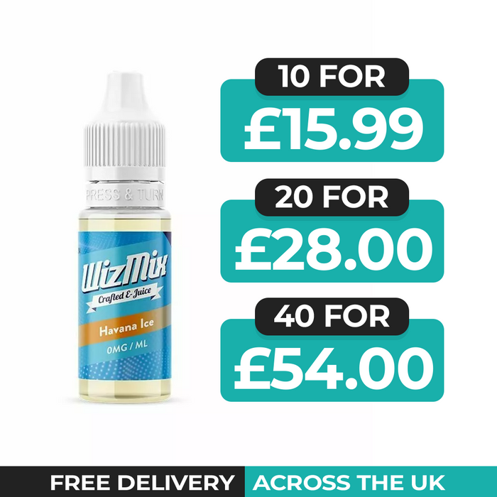 Wizmix Havana Ice 10ml E-Liquid - Pack of 10, 20 & 40