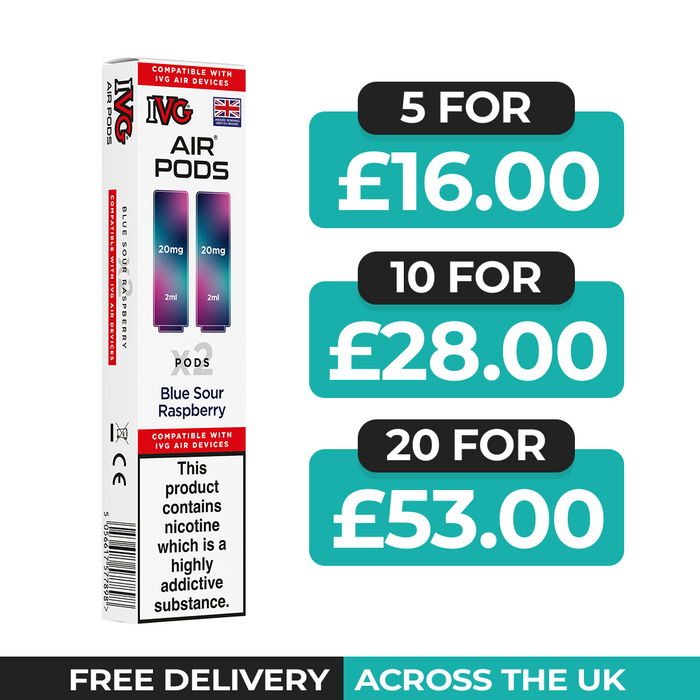 IVG Air Blue Sour Raspberry Refill Pods
