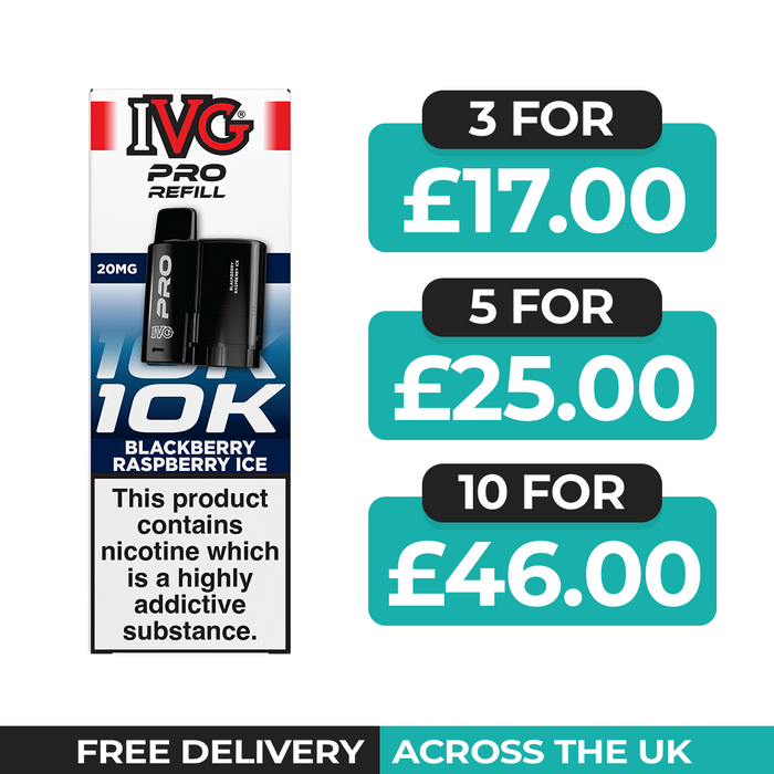 IVG Pro 12 Blackberry Raspberry Ice Refill Pods