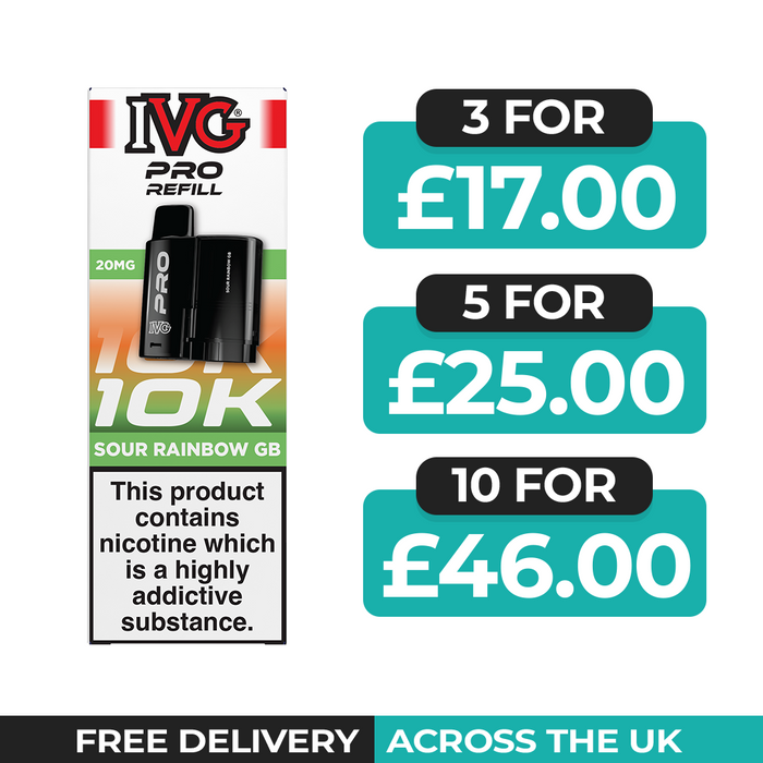 IVG Pro 12 Sour Rainbow GB Refill Pods