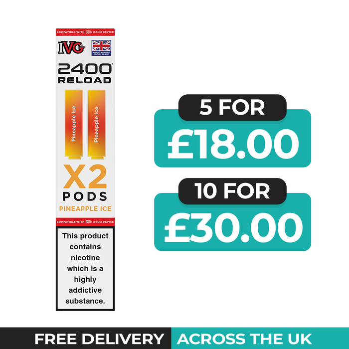 Pineapple Ice 2-in-1 Prefilled Pods By IVG 2400 Reload